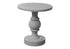 MN-E384160    Accent Table, 25"H, Indoor Or Outdoor, Bedroom, End, Living Room, Nightstand, Round, Side Table, Grey, Transitional