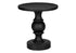 MN-E384162    Accent Table, 25"H, Indoor Or Outdoor, Bedroom, End, Living Room, Nightstand, Round, Side Table, Black, Transitional