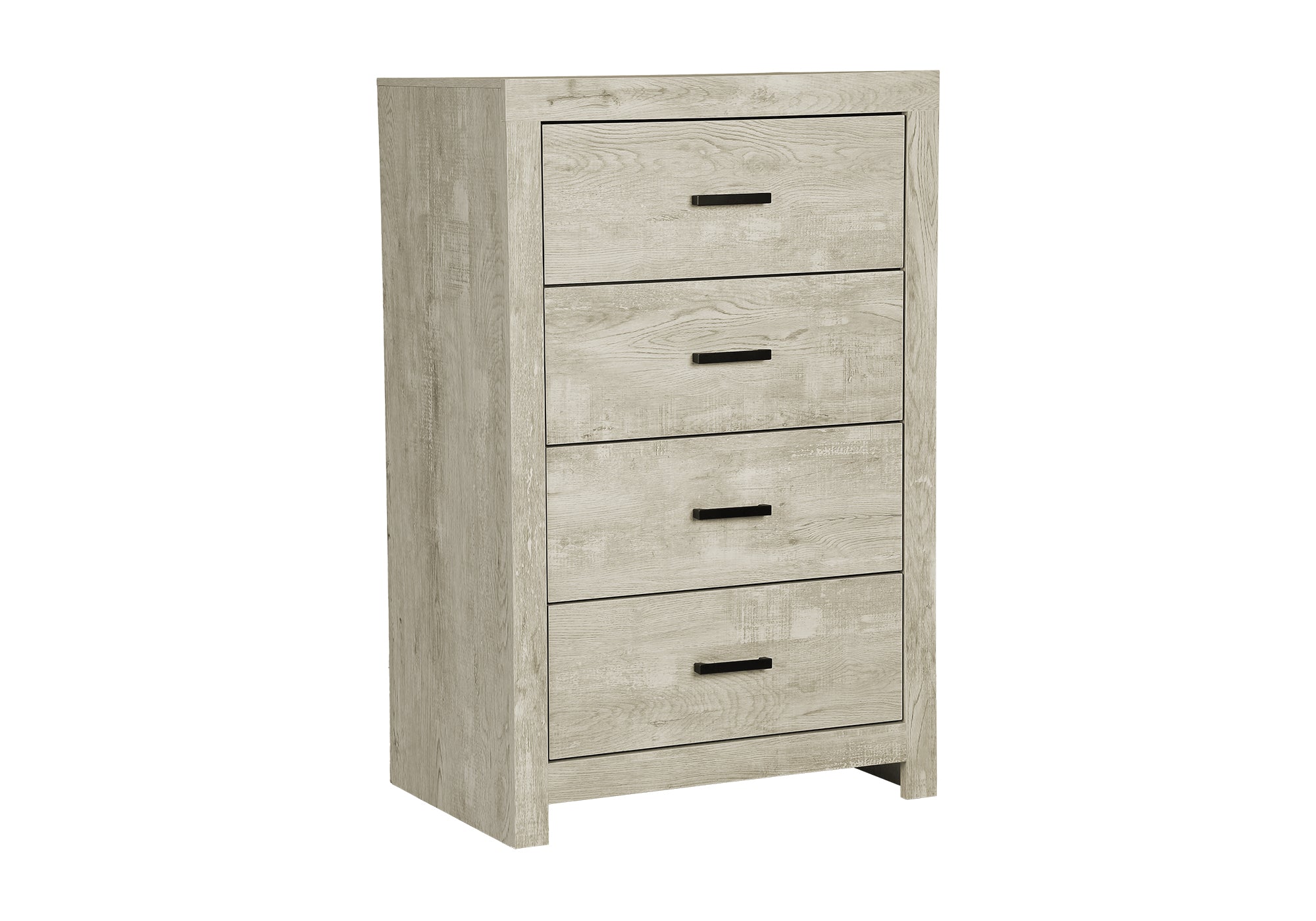 MN-205204    Bedroom Set, 4 Drawer Chest, Bleached Oak, Contemporary, Modern