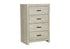 MN-205204    Bedroom Set, 4 Drawer Chest, Bleached Oak, Contemporary, Modern
