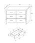 MN-225206    Bedroom Set, 6 Drawer Dresser, Graphite Grey, Contemporary, Modern