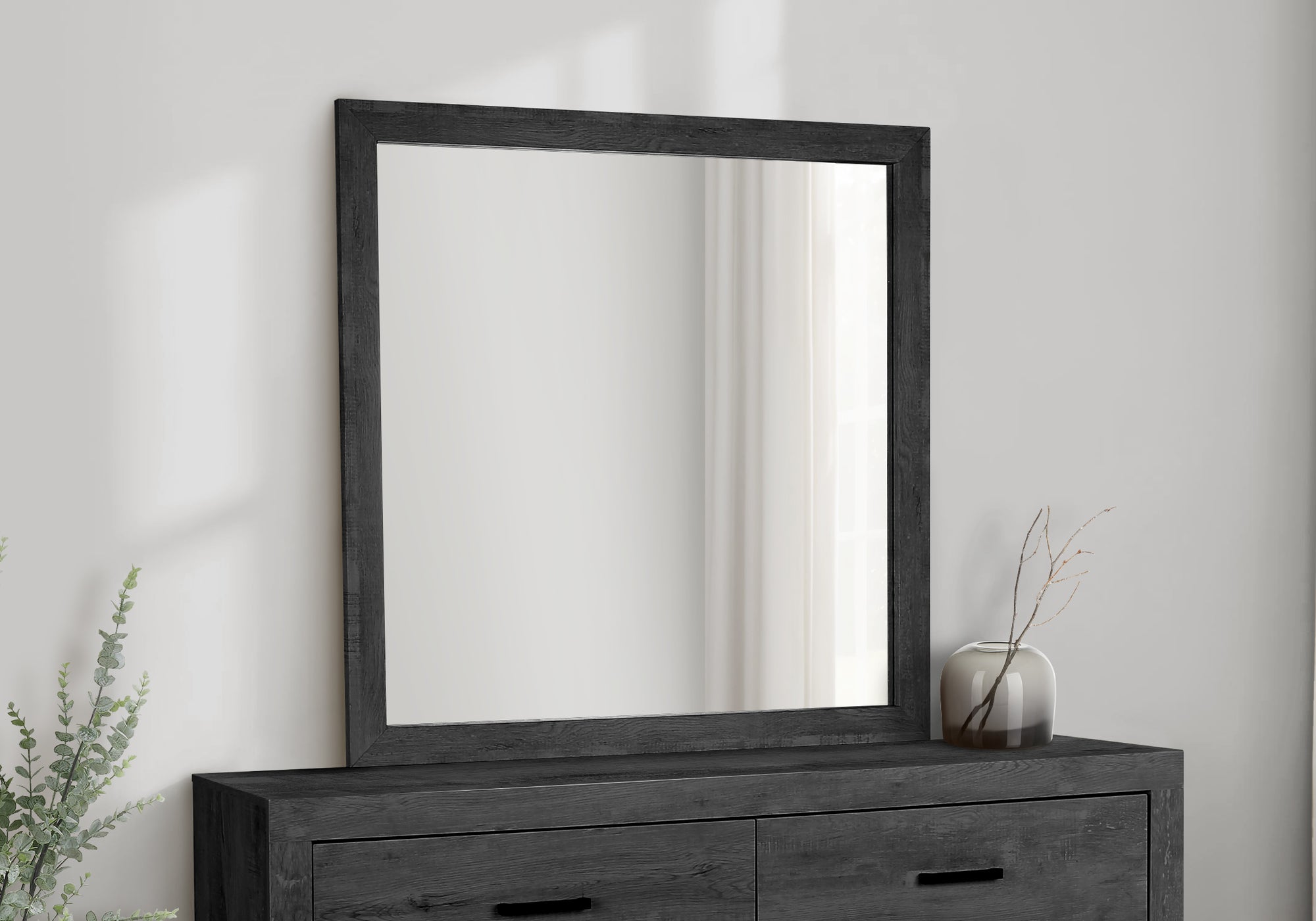 MN-235207    Bedroom Set, Wall Mirror, Graphite Grey, Contemporary, Modern