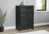 MN-255209    Bedroom Set, 4 Drawer Chest, Graphite Grey, Contemporary, Modern