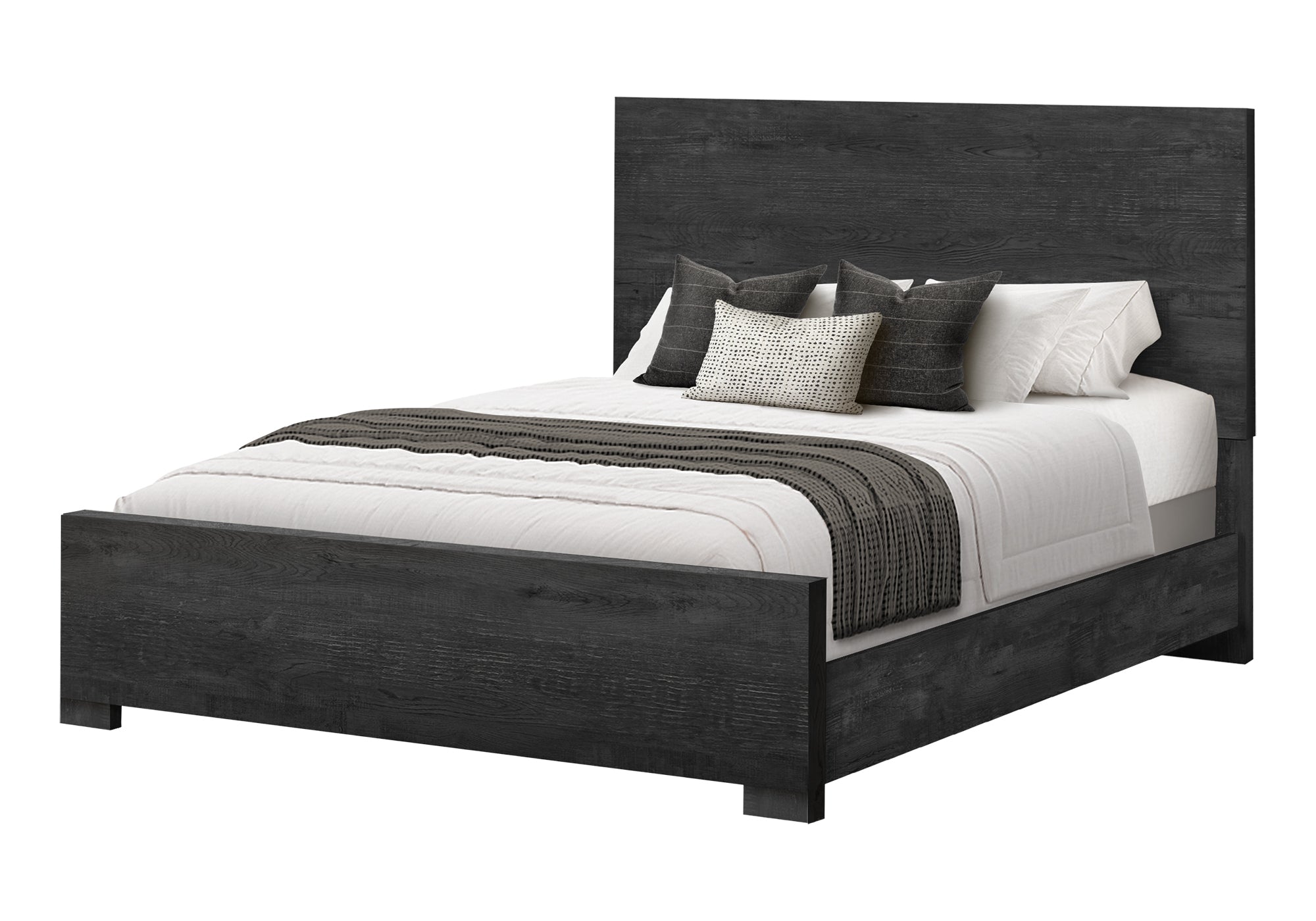 MN-295215Q    Bedroom Set, Queen Size Bed, Graphite Grey, Contemporary, Modern