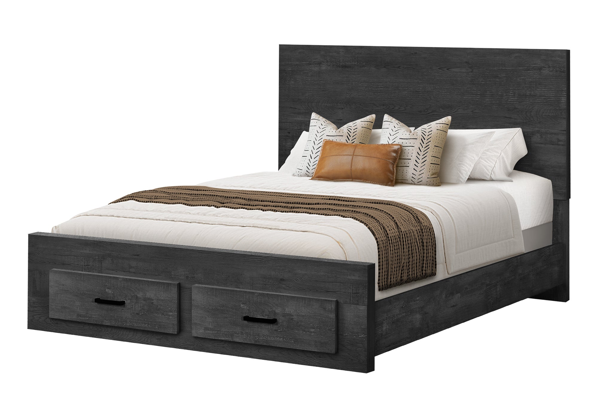 MN-305216Q    Bedroom Set, Queen Size Bed, Graphite Grey, Contemporary, Modern
