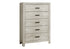 MN-365224    Bedroom Set, 5 Drawer Chest, Bleached Oak, Contemporary, Modern