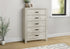 MN-365224    Bedroom Set, 5 Drawer Chest, Bleached Oak, Contemporary, Modern