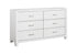 MN-515226    Bedroom Set, 6 Drawer Dresser, White Wood Grain, Contemporary, Modern