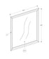 MN-525227    Bedroom Set, Wall Mirror, White Wood Grain, Contemporary, Modern