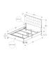 MN-375230Q    Bedroom Set, Queen Size Bed, Walnut, Grey Fabric, Mid Century