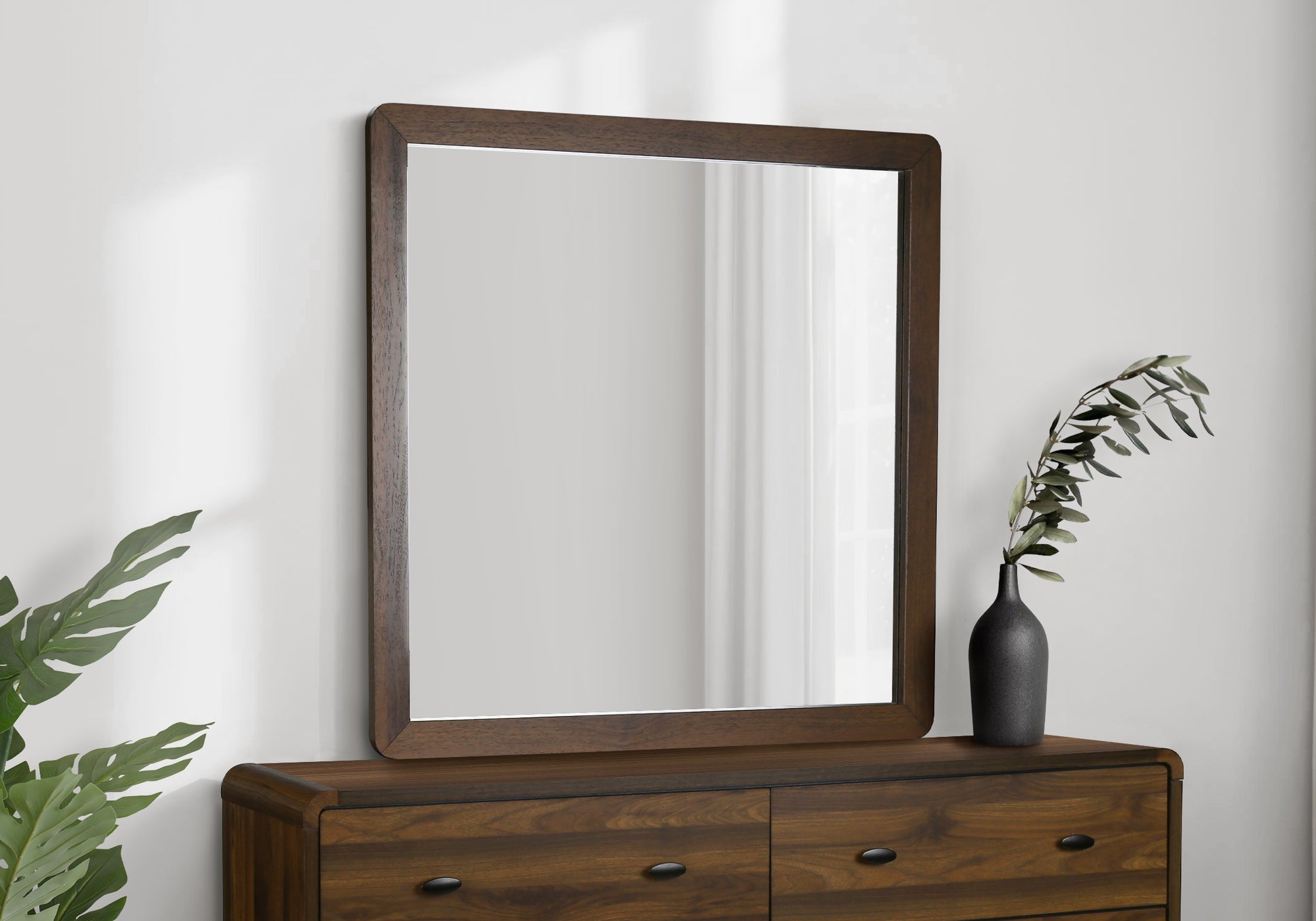 MN-395232    Bedroom Set, Wall Mirror, Walnut, Mid Century