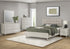 MN-425235Q    Bedroom Set, Queen Size Bed, Grey Oak, Beige Fabric, Mid Century