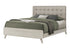 MN-425235Q    Bedroom Set, Queen Size Bed, Grey Oak, Beige Fabric, Mid Century
