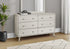 MN-435236    Bedroom Set, 6 Drawer Dresser, Grey Oak, Mid Century
