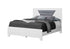 MN-475240Q    Bedroom Set, Queen Size Bed, White Wood Grain, Grey Leather Look, Contemporary, Modern
