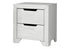 MN-505243    Bedroom Set, Two Drawer Nightstand, White Wood Grain, Contemporary, Modern