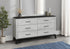MN-535251    Bedroom Set, 6 Drawer Dresser, Grey Reclaimed, Black, Contemporary, Modern