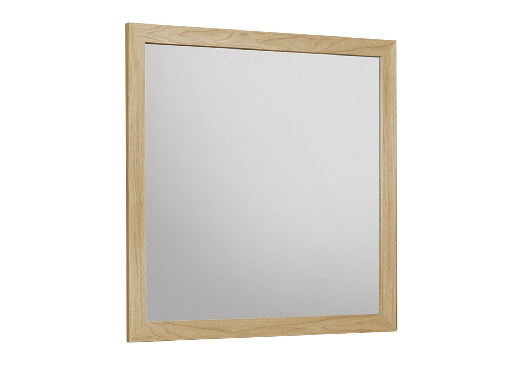 MN-595257    Bedroom Set, Wall Mirror, Light Oak Laminate, Contemporary, Modern