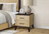 MN-605258    Bedroom Set, Two Drawer Nightstand, Light Oak Laminate, Rustic Oak Laminate, Contemporary, Modern