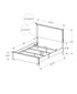 MN-625260Q    Bedroom Set, Queen Size Bed, Bleached Oak, Brown Oak, Transitional