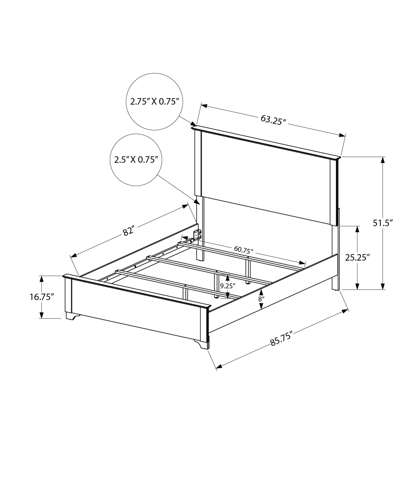 MN-675265Q    Bedroom Set, Queen Size Bed, Medium Oak Laminate, Transitional