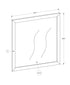 MN-695267    Bedroom Set, Wall Mirror, Medium Oak Laminate, Transitional