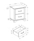 MN-705268    Bedroom Set, Two Drawer Nightstand, Medium Oak Laminate, Transitional