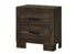 MN-755273    Bedroom Set, Two Drawer Nightstand, Rustic Oak Laminate, Transitional