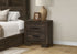 MN-755273    Bedroom Set, Two Drawer Nightstand, Rustic Oak Laminate, Transitional