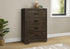 MN-765274    Bedroom Set, 4 Drawer Chest, Rustic Oak Laminate, Transitional