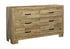 MN-785276    Bedroom Set, 6 Drawer Dresser, Medium Oak Laminate, Transitional