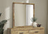 MN-795277    Bedroom Set, Wall Mirror, Medium Oak Laminate, Transitional