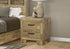 MN-805278    Bedroom Set, Two Drawer Nightstand, Medium Oak Laminate, Transitional