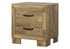 MN-805278    Bedroom Set, Two Drawer Nightstand, Medium Oak Laminate, Transitional
