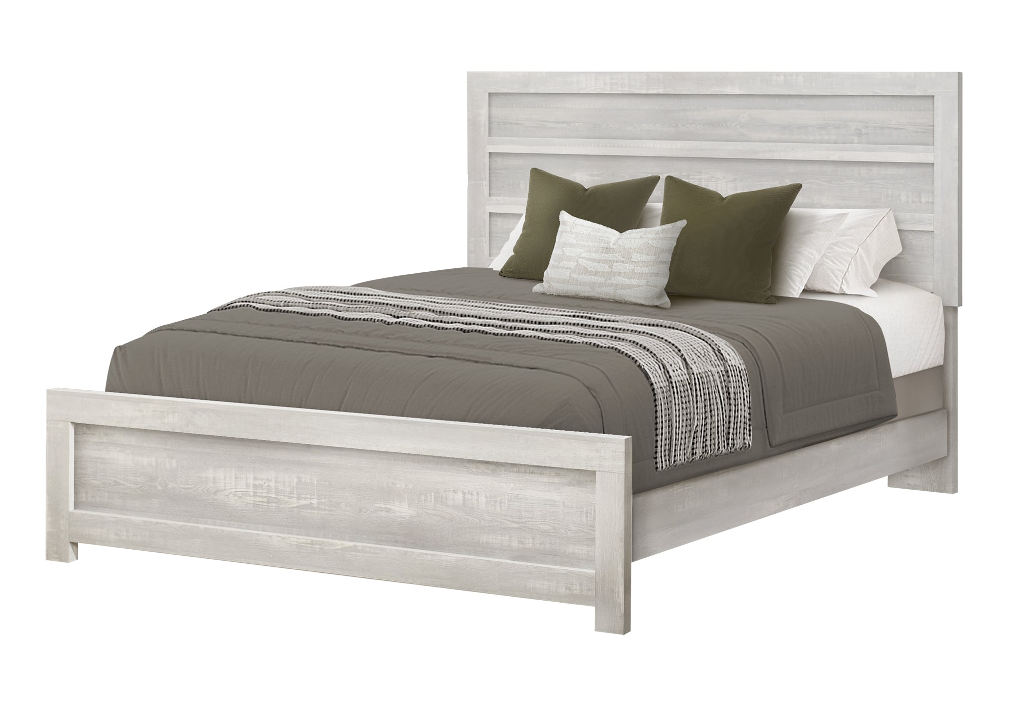 MN-825280Q    Bedroom Set, Queen Size Bed, Grey Reclaimed, Contemporary, Modern