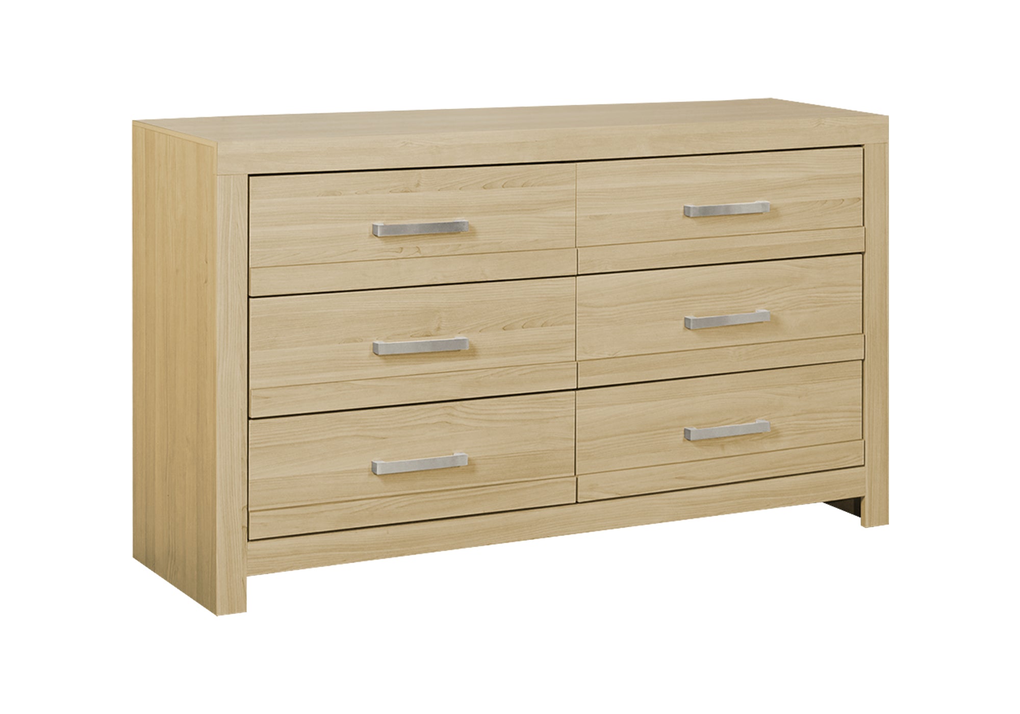 MN-165286    Bedroom Set, 6 Drawer Dresser, Natural Laminate, Contemporary, Modern