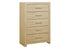 MN-195289    Bedroom Set, 5 Drawer Chest, Natural Laminate, Contemporary, Modern