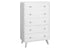 MN-915294    Bedroom Set, 5 Drawer Chest, White Wood Grain, Mid Century, Modern