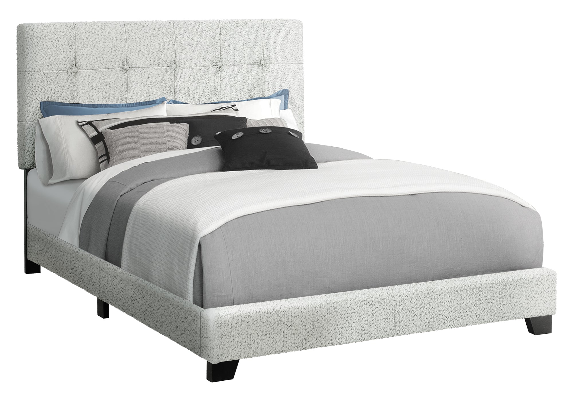 MN-T585801F    Bed, Full Size, Bedroom, Upholstered, Frame Only, Transitional