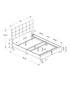 MN-T585803F    Bed, Full Size, Bedroom, Upholstered, Frame Only, Transitional