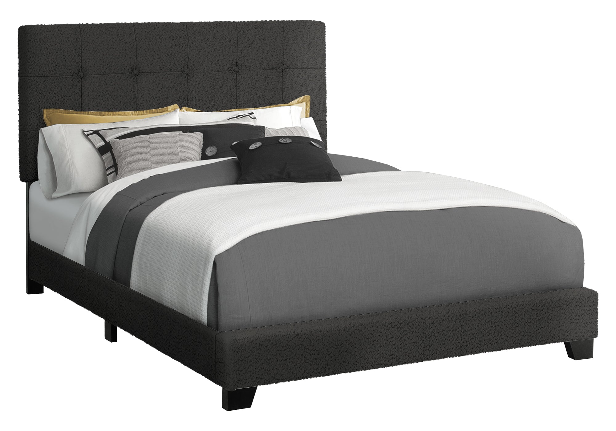 MN-T585805F    Bed, Full Size, Bedroom, Upholstered, Frame Only, Transitional