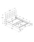 MN-D535805Q    Bed, Bedroom, Frame Only, Queen Size, Upholstered, Black Boucle, Transitional