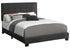 MN-D535805Q    Bed, Bedroom, Frame Only, Queen Size, Upholstered, Black Boucle, Transitional