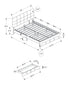 MN-415900F    Bed, Full Size, Platform Bed, Upholstered, Storage Drawers, Bedroom, Juvenile, Grey Linen Look, Transitional
