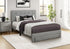 MN-415900F    Bed, Full Size, Platform Bed, Upholstered, Storage Drawers, Bedroom, Juvenile, Grey Linen Look, Transitional