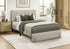 MN-445901F    Bed, Full Size, Platform Bed, Upholstered, Storage Drawers, Bedroom, Juvenile, Beige Linen Look, Transitional