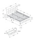 MN-455901Q    Bed, Queen Size, Platform Bed, Storage Drawers, Upholstered, Frame Only, Bedroom, Beige Linen Look, Transitional