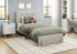 MN-465901T    Bed, Twin Size, Platform Bed, Upholstered, Juvenile, Storage Drawers, Frame Only, Bedroom, Beige Linen Look, Transitional