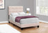 MN-Q545916T    Bed, Twin Size, Upholstered, Bedroom, Frame Only, Youth, Teen, Juvenile, Pink Velvet, Transitional