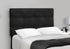 MN-Q545924T    Bed, Twin Size, Upholstered, Bedroom, Frame Only, Youth, Teen, Juvenile, Black Velvet, Transitional